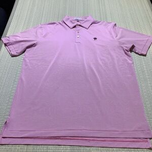 Peter Millar Summer Comfort Striped Polo size Large Indian Head Logo